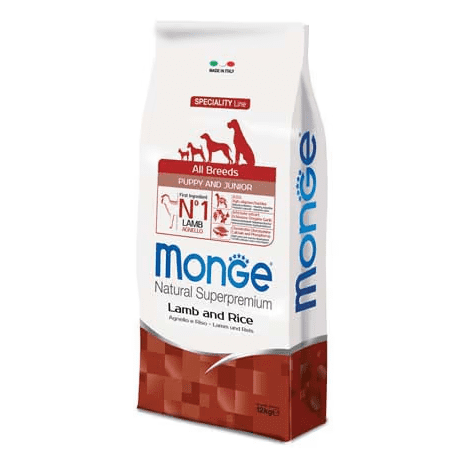 Monge Natural Superpremium Puppy Junior Agnello e Riso 2,5kg Monge Natural Superpremium Puppy Junior Agnello e Riso 2,5kg